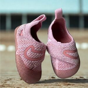 Nike Swoosh 1 - Pink Slip-On Sneakers Girls’ Toddler